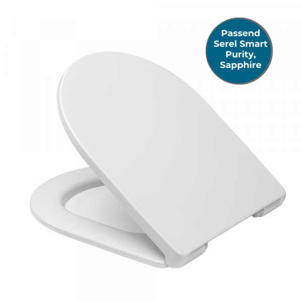 Homebad Beta Premium Softclose Deckel / WC Sitz für Serel Smart, Sapphire und Purity